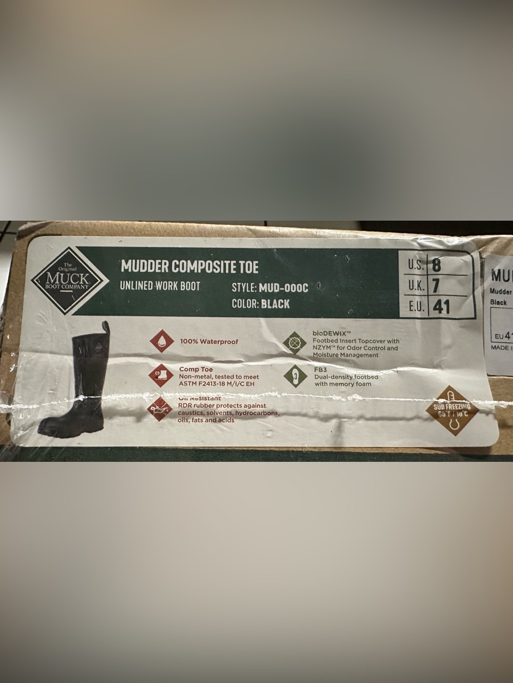 BNIB Men’s Muck Mudder Composite Toe Boots